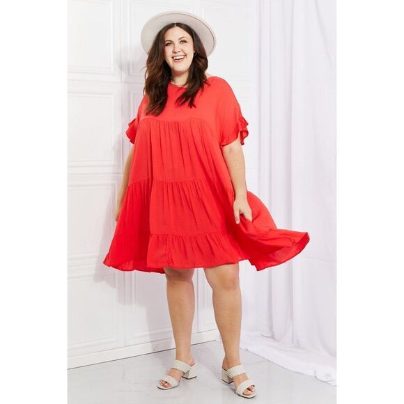 Culture Code Full Size Tulip Fields Tiered Midi Dress - Picture 5 of 13